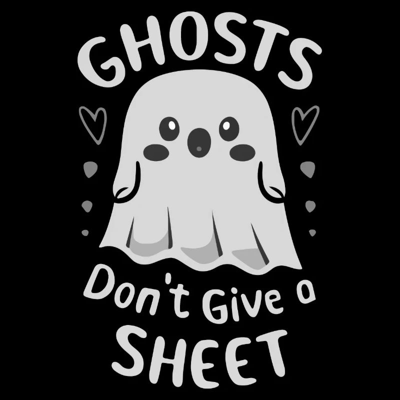 Spooky Cute Kawaii Ghost Design – Give a Sheet