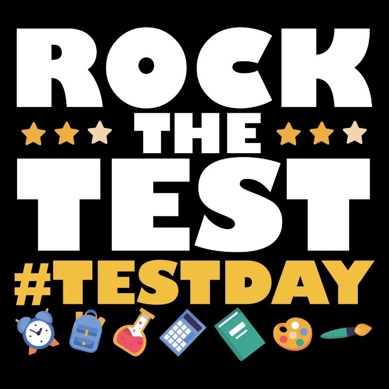 Funny Testing Day Rock The Test Exam Day Teacher