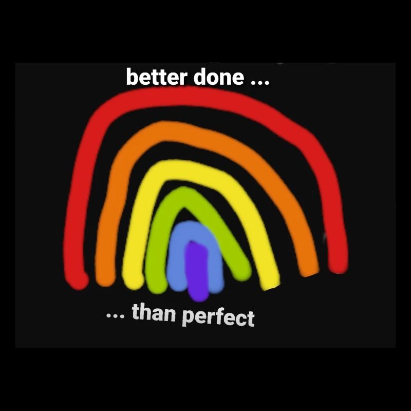 Nicht perfekter Regenbogen