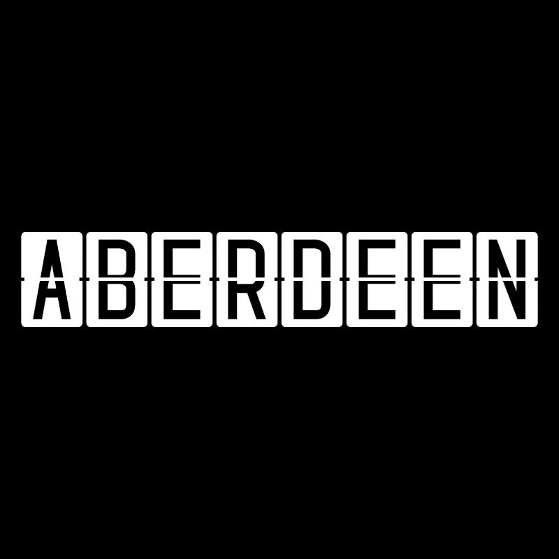 Panneau de l’aéroport d’Aberdeen