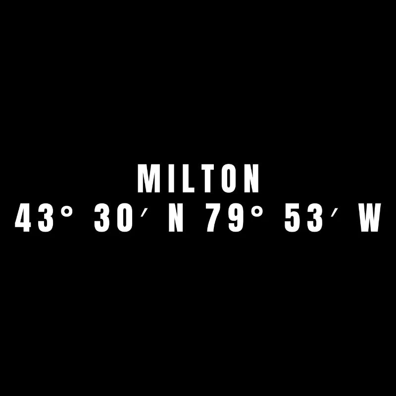Milton, Canada Coordonnées