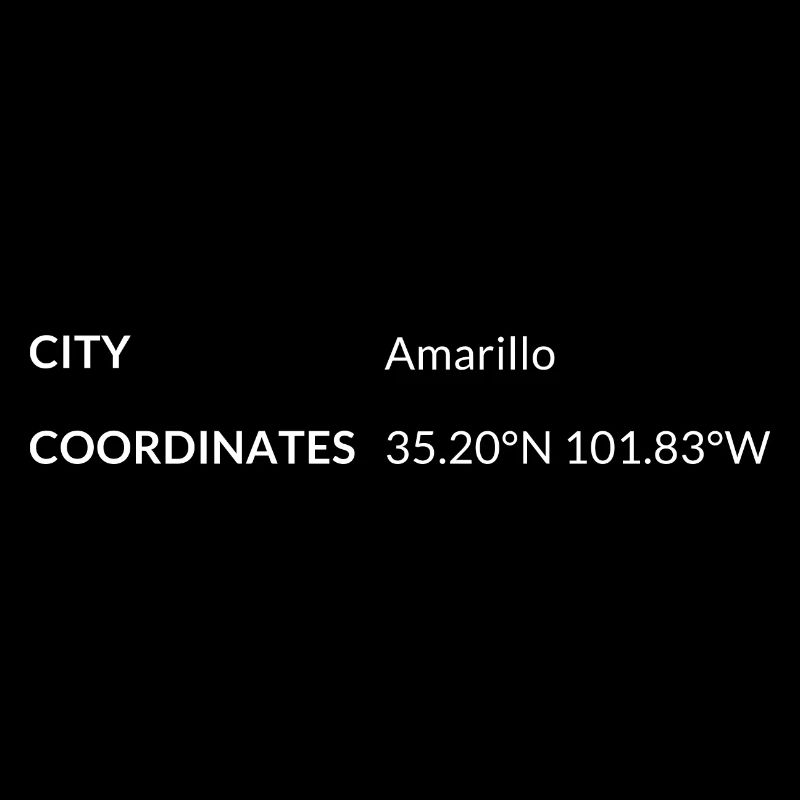 Amarillo, Texas, USA coordinates