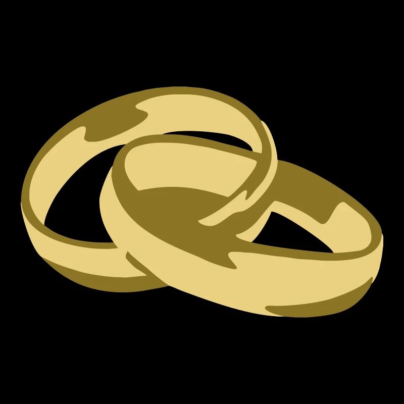 Alliances, bagues, de mariage, mariés