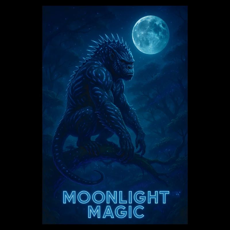 Moonlight Magic – Magical alien creature in the jungle