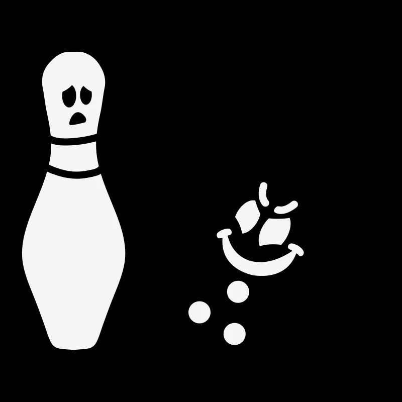 Pin und Bowlingkugel Bowling