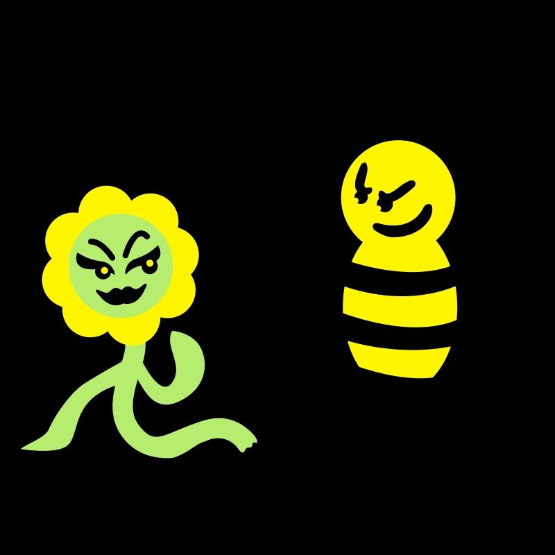 Flower bee sexy spring feelings