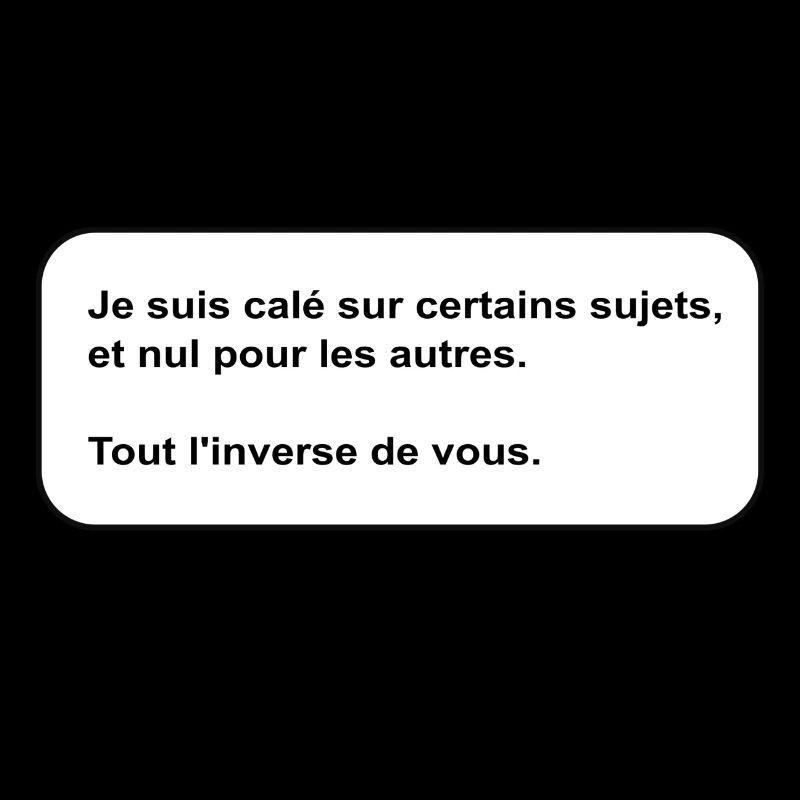 Je suis calé