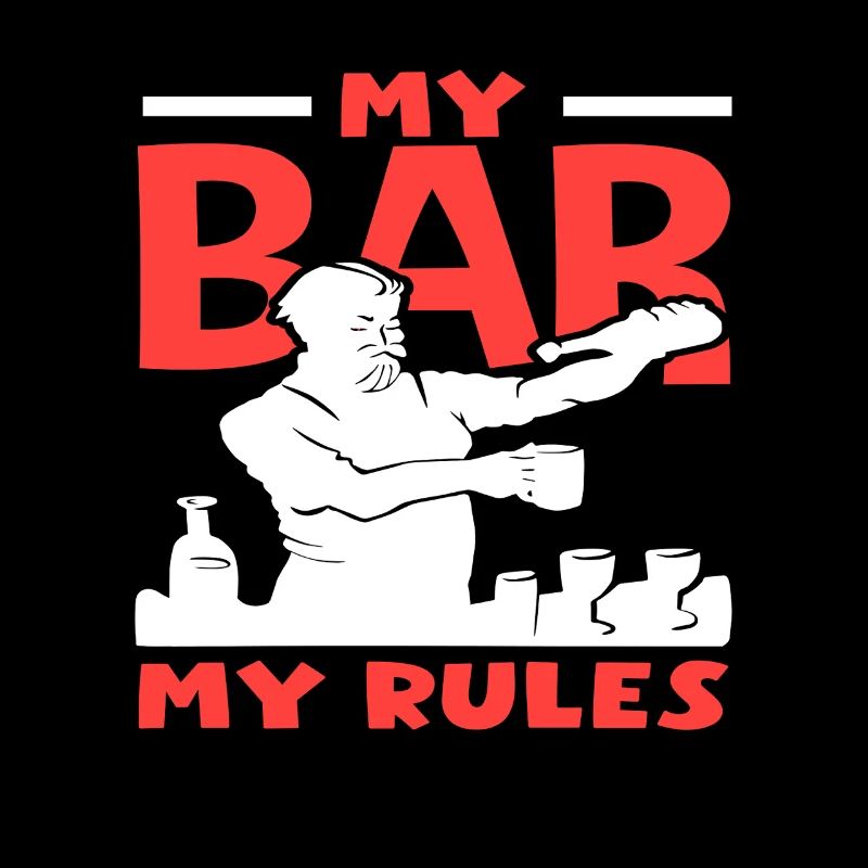 My Bear, My Rules Bartender Art