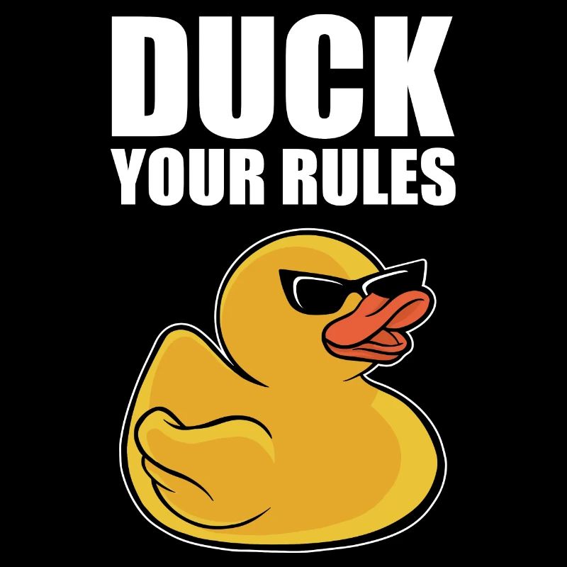 Funny Duckling Cool Rubber Duck Your Rules