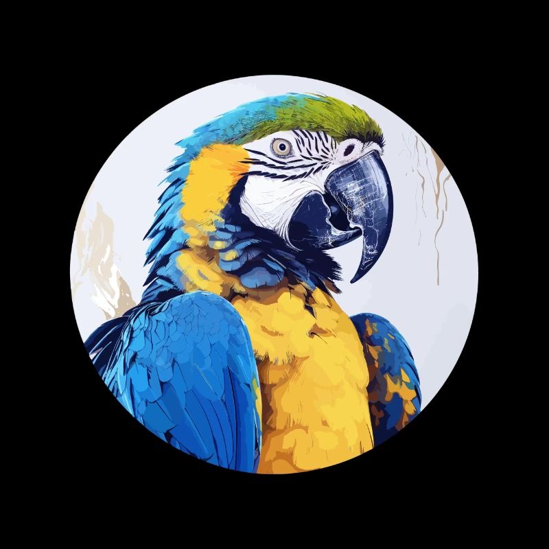 Ara bleu-or