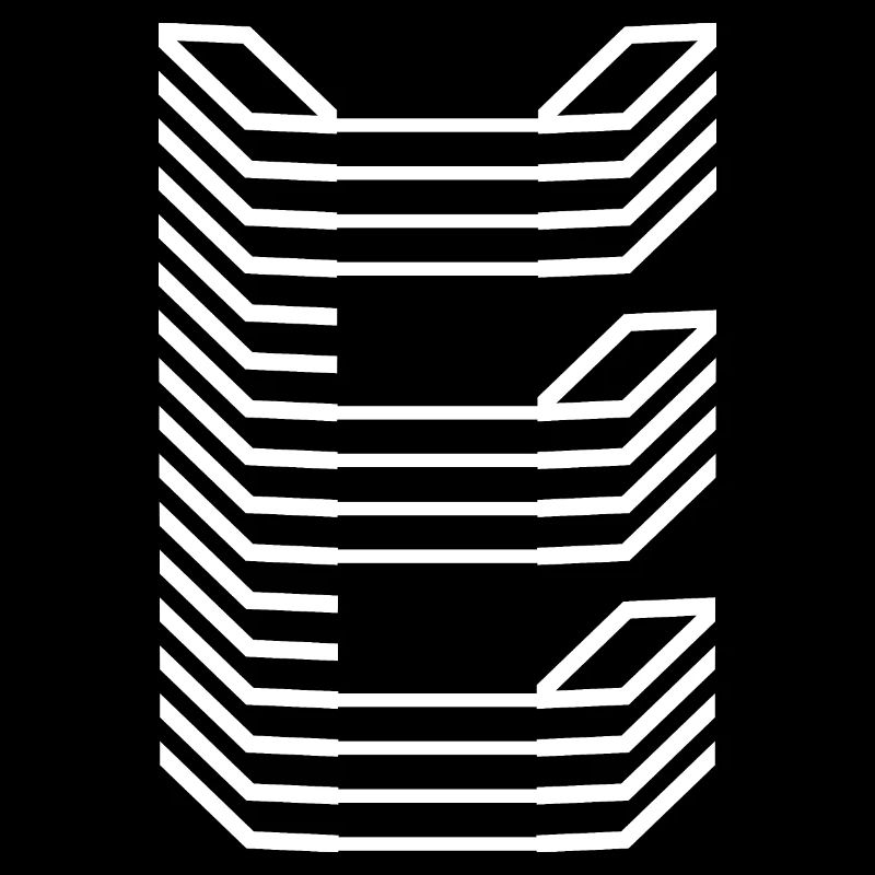 Unique Letter E Logo Design "White"