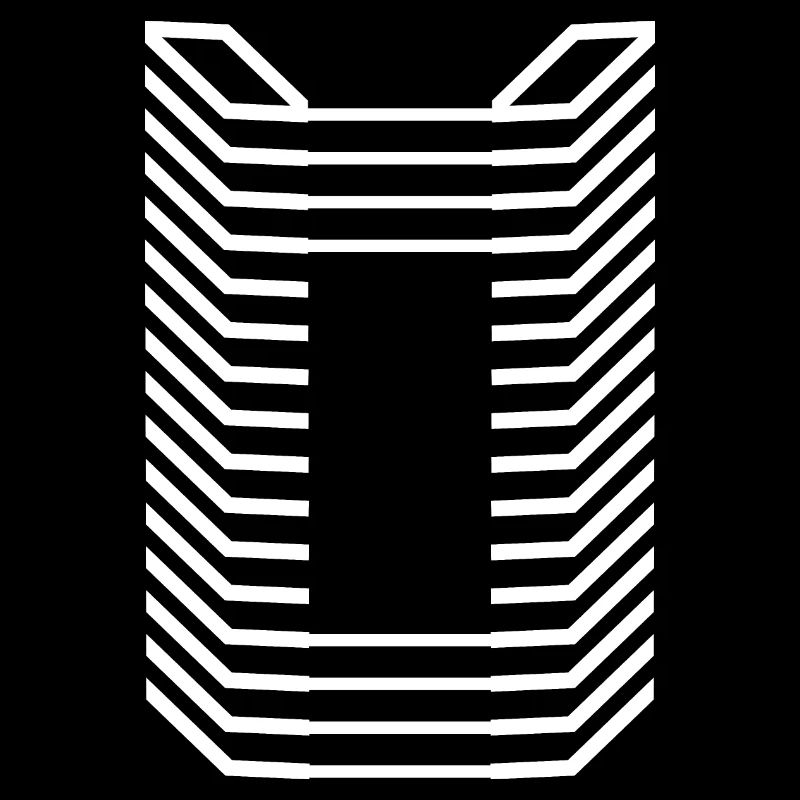 Unique Letter O Logo Design "White"