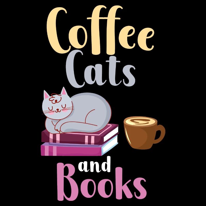 Kaffee-Katzen-Bücher