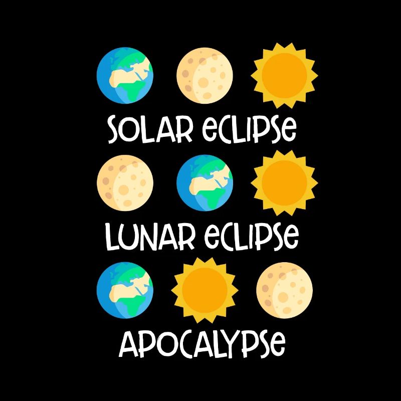 Éclipse solaire Apocalypse éclipse lunaire Blague drôle