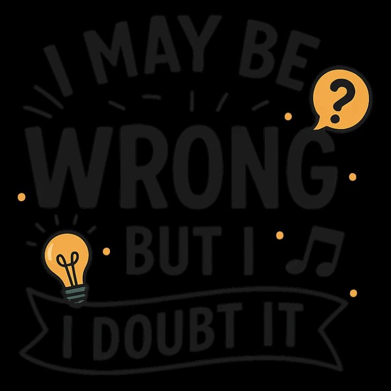 I may be wrong