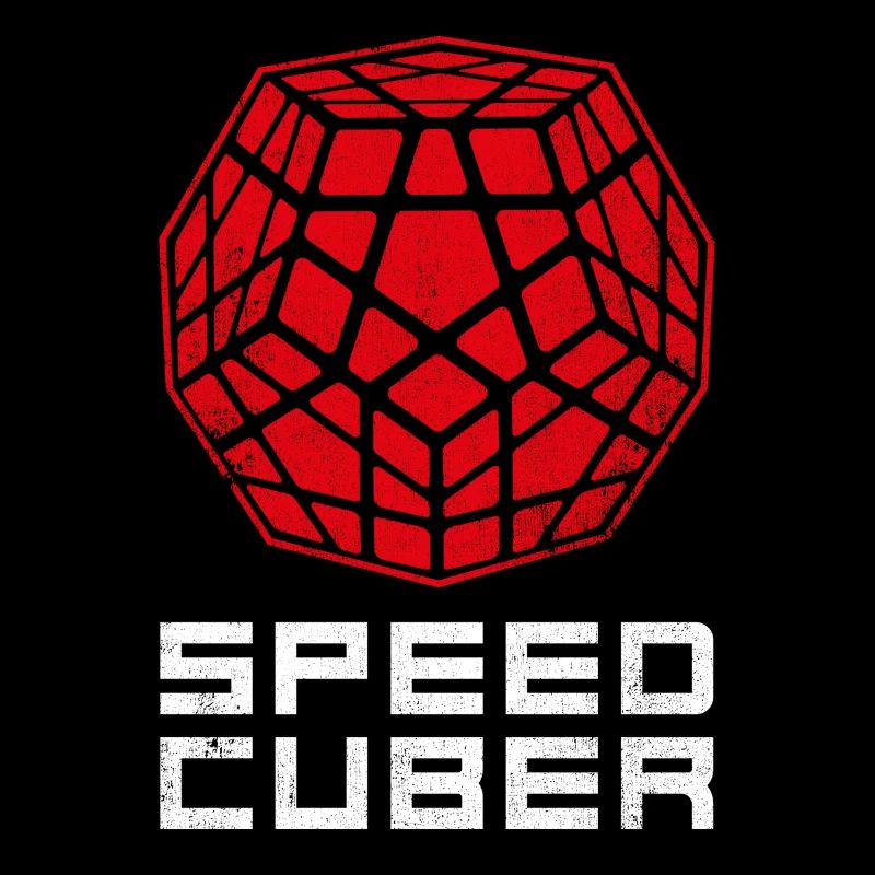SPEEDCUBER megaminx 3D. Cubing-Cuber-Speedcubing