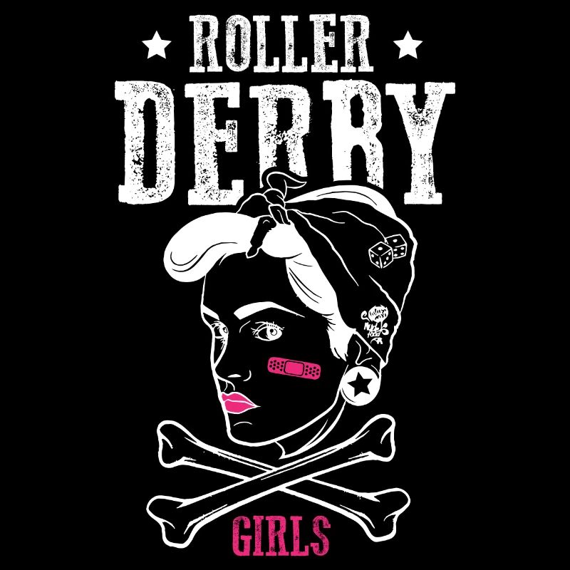 Roller Derby Skater Girl Rollerblading Inline