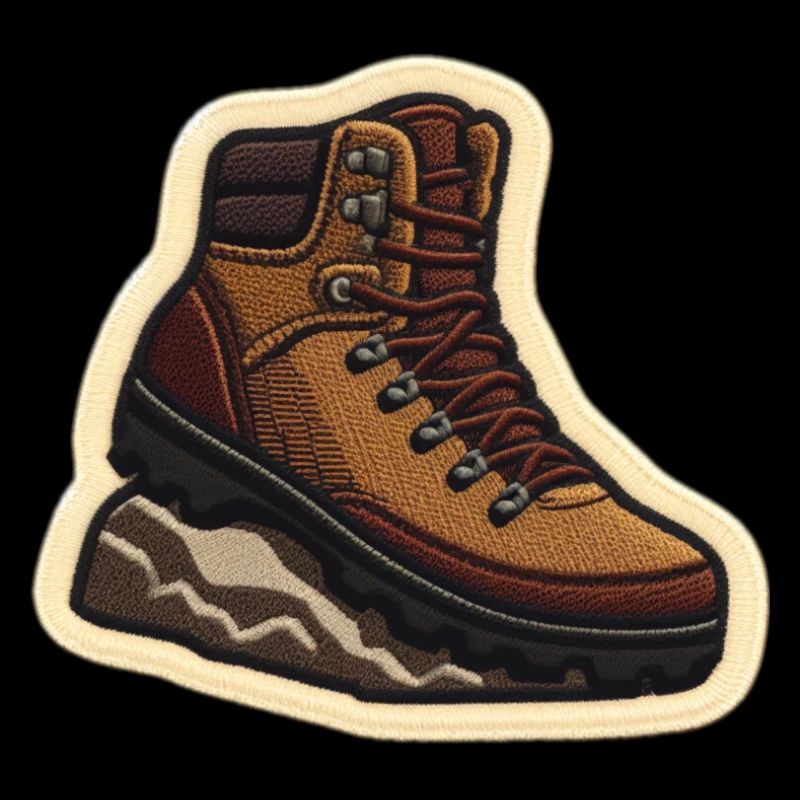 Wanderstiefel Patchstickerei