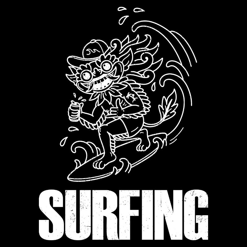 Barong Surfboard Summer Wave Bali Indonesia
