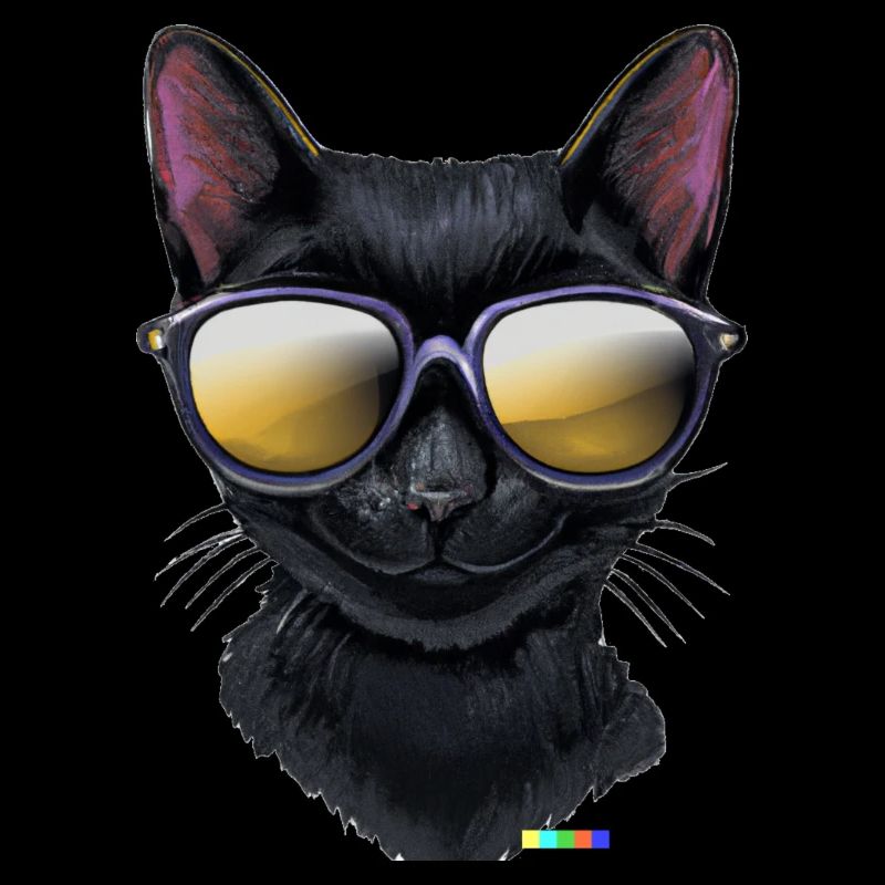 Lässige Katze mit Sonnenbrille