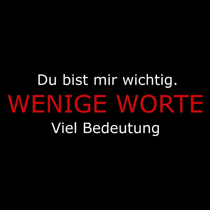 Du bist mir wichtig. Romantisches Design