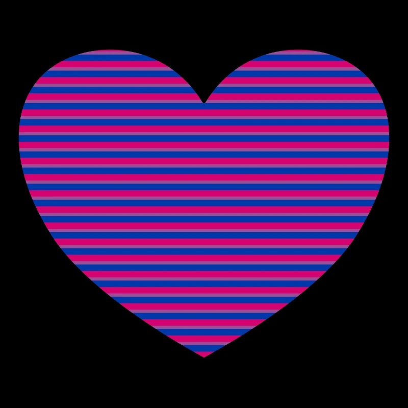 Bisexual flag pattern heart