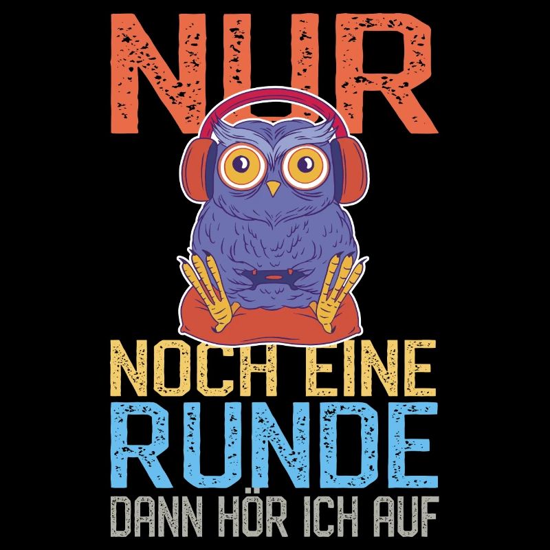 Lustige Gaming Eule - Streaming Computerspiele