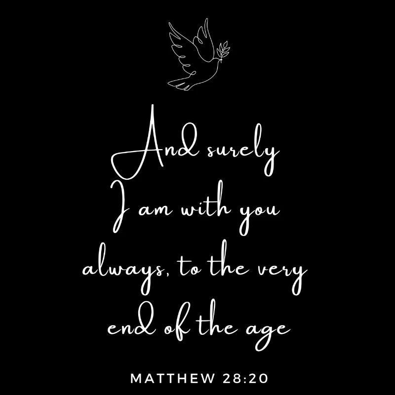 Matthäus 28:20 - Bibel Neues Testament Evangelium Liebe