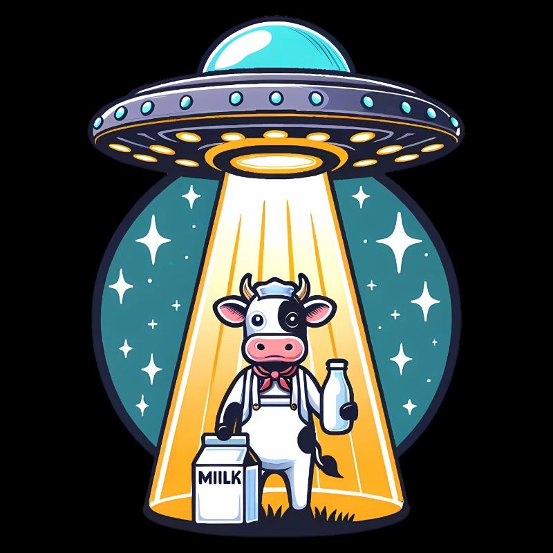 Enlèvement de vache extraterrestre - Space Milk