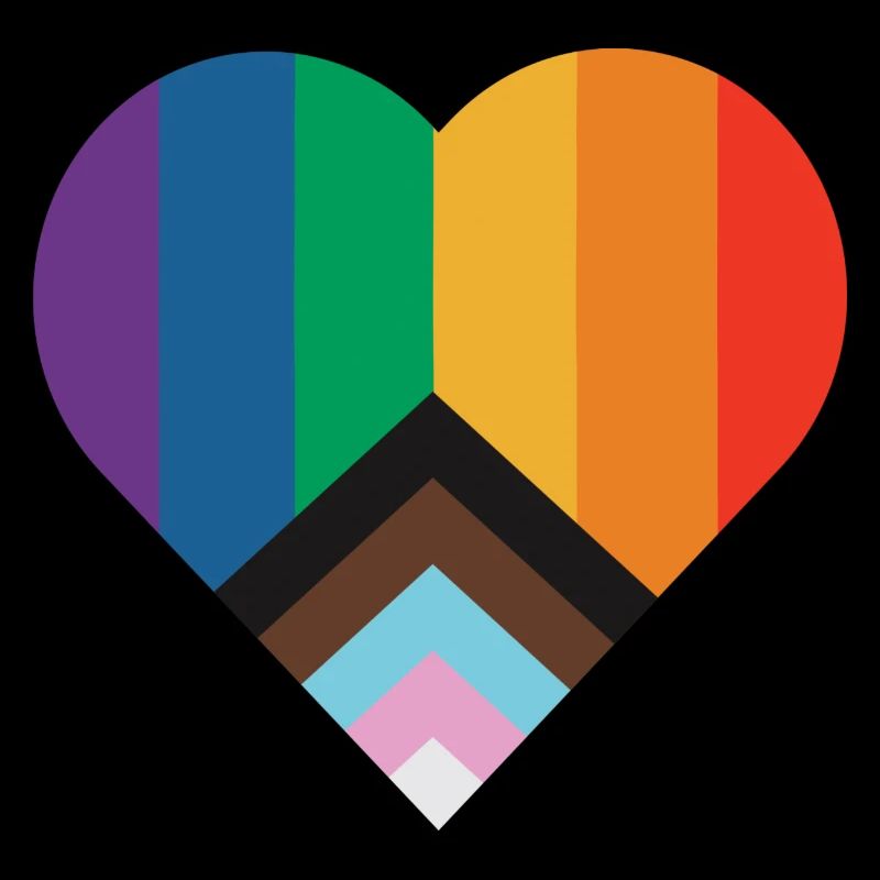 PRIDE Regenbogen Herz