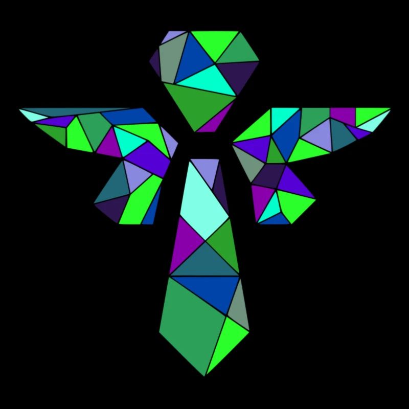 Logo de support LOL géométrique