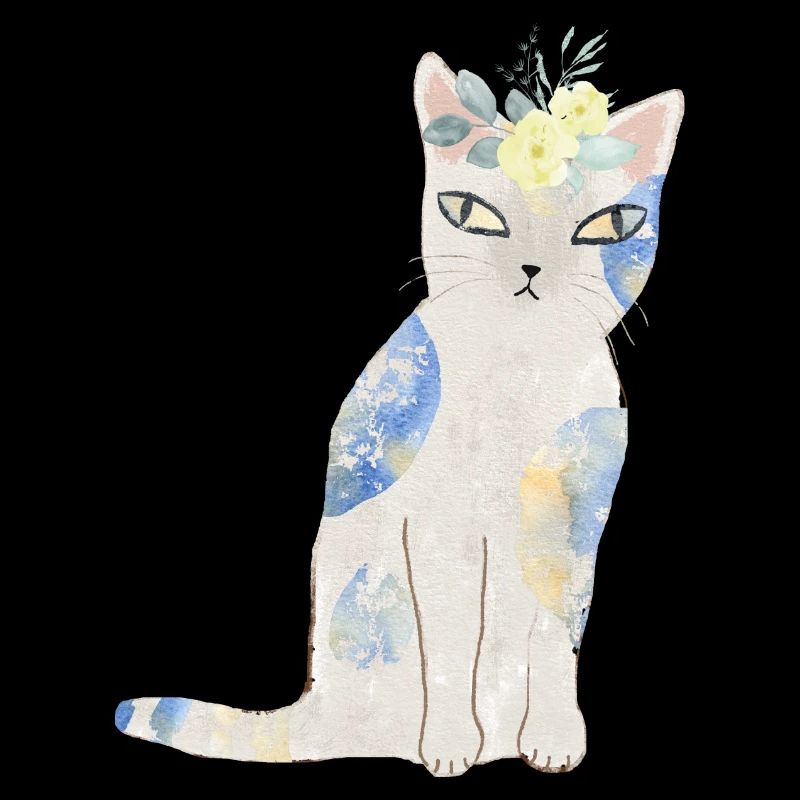 Blaue Blumenkatze