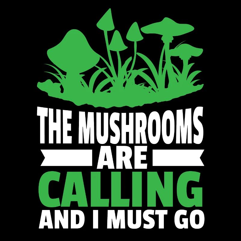 Les champignons appelant la cueillette de champignons pour