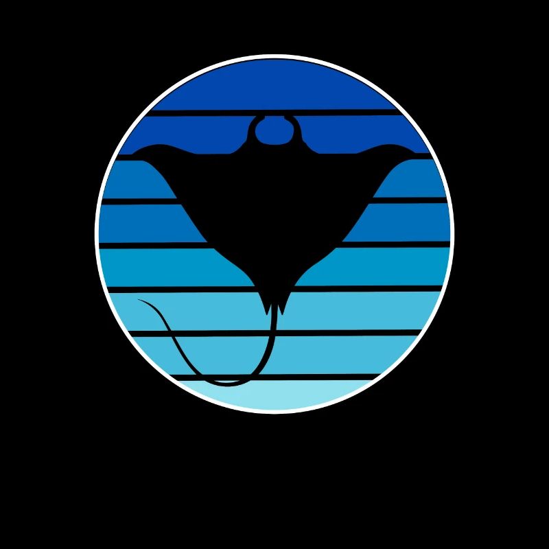 Stingray, Manta Blue, Sunset, Ocean