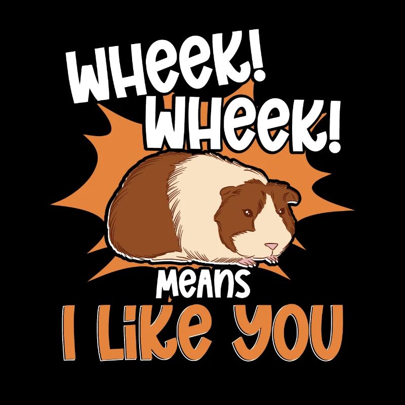 Wheek Wheek signifie que je t’aime mignon Cavy