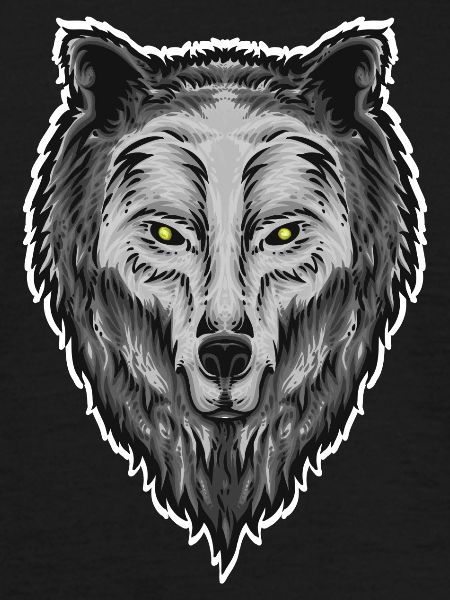 Wolf face