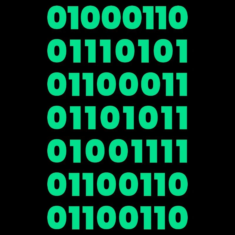 T-shirt à message de code binaire : subtil mais audacieux