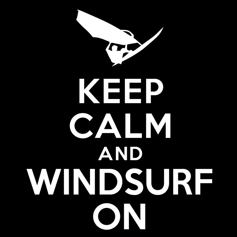Bewahren Sie Ruhe und Windsurfen auf