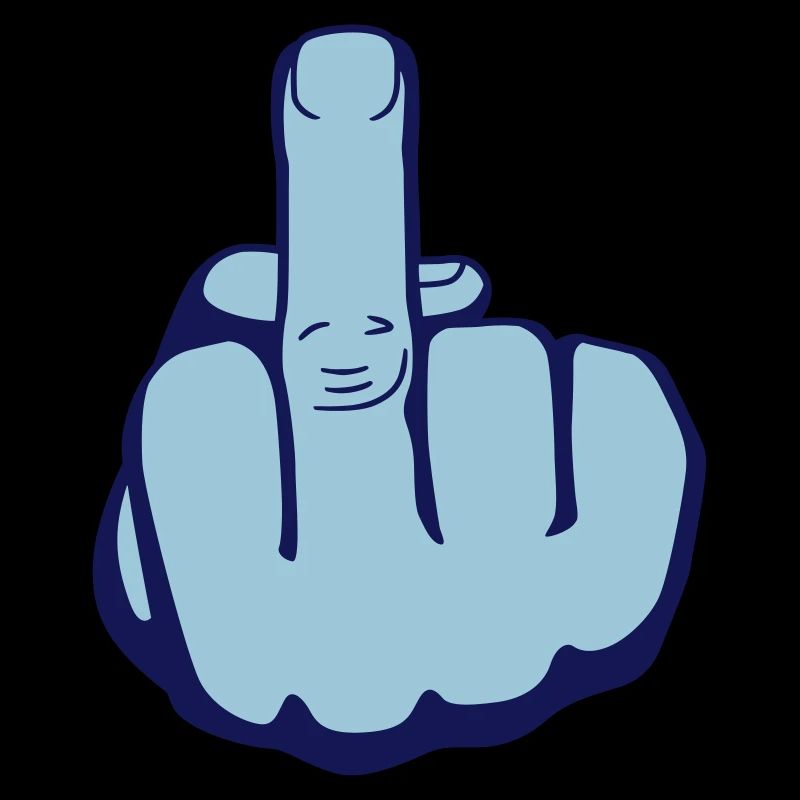 Middle finger men