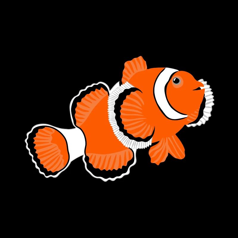 Clownfish Anemone Fish No.2 /orange white fish