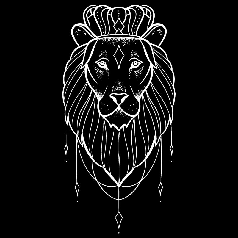 Löwin dotwork