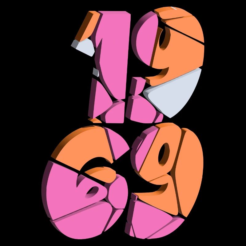 1969 - Conception 3D pour anniversaire