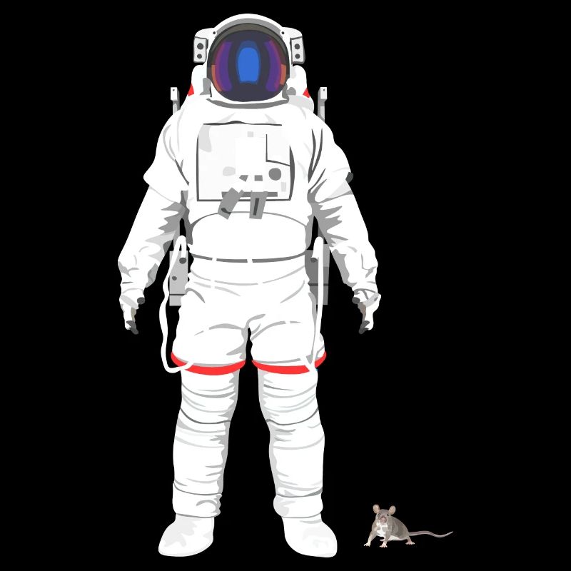 Astronaut with mouse