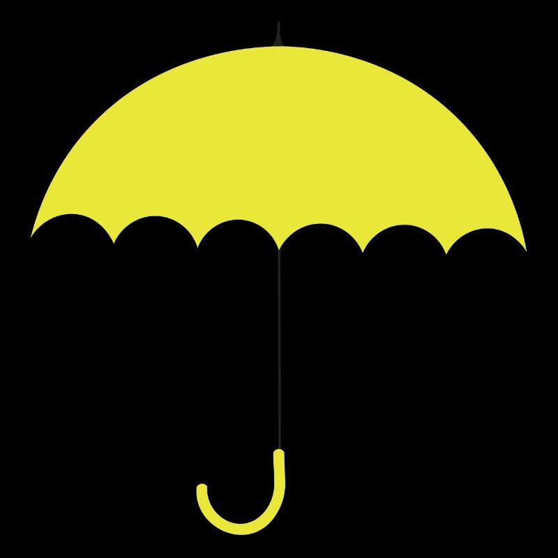 gelber Regenschirm
