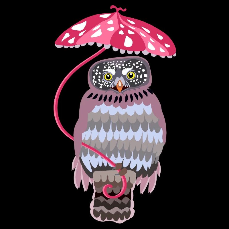 chouette au parapluie