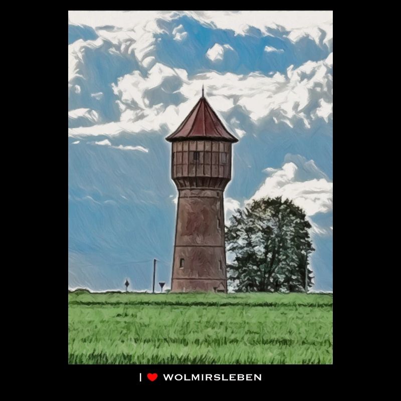 Wasserturm dunkler Stoff