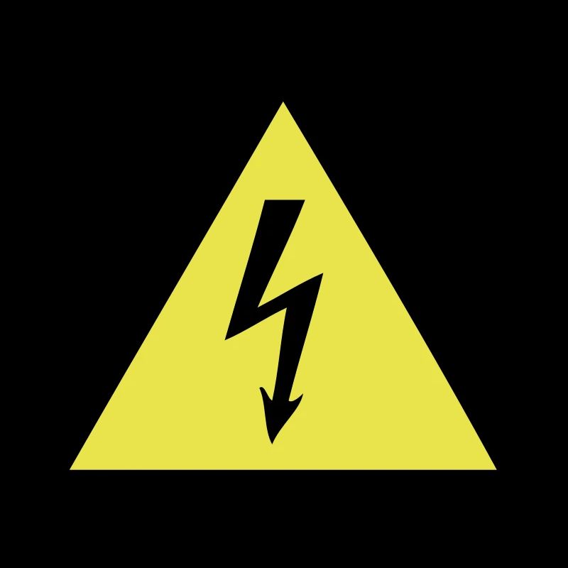 Blitz Warnschild