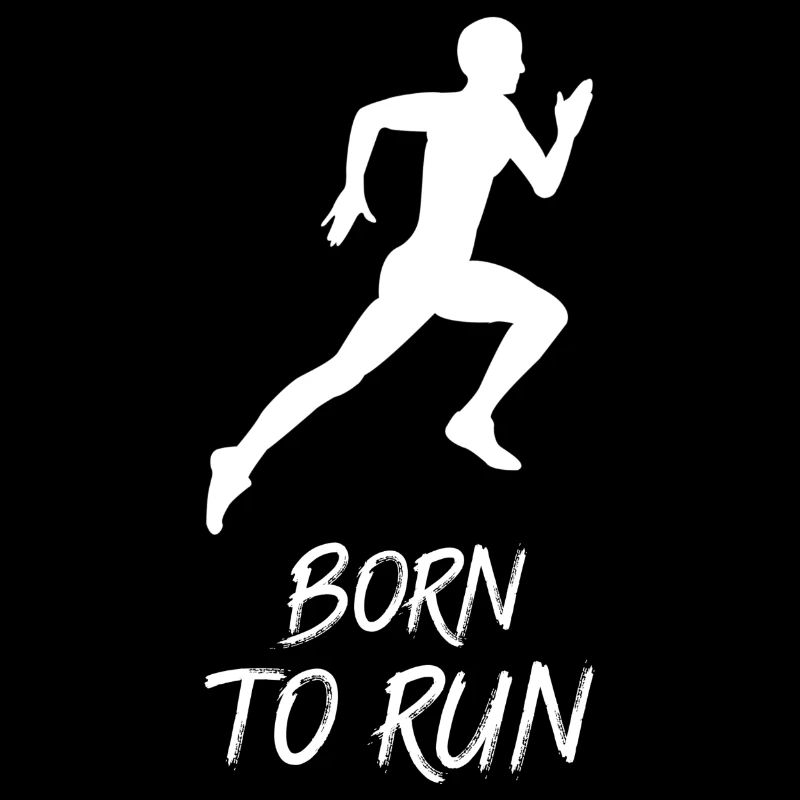 Born to run, original custom man running