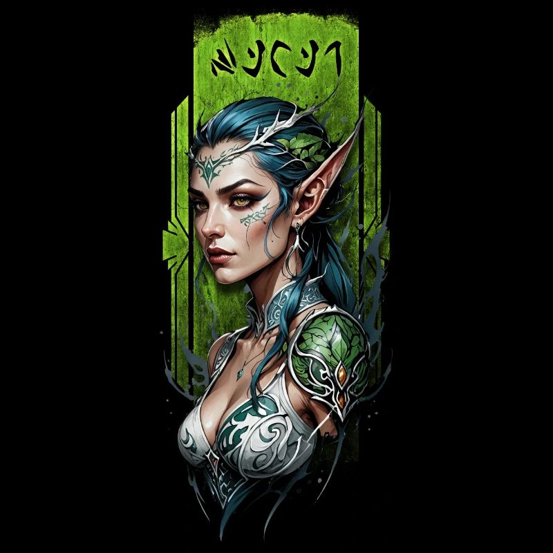 Gardien elfe de la forêt enchanté