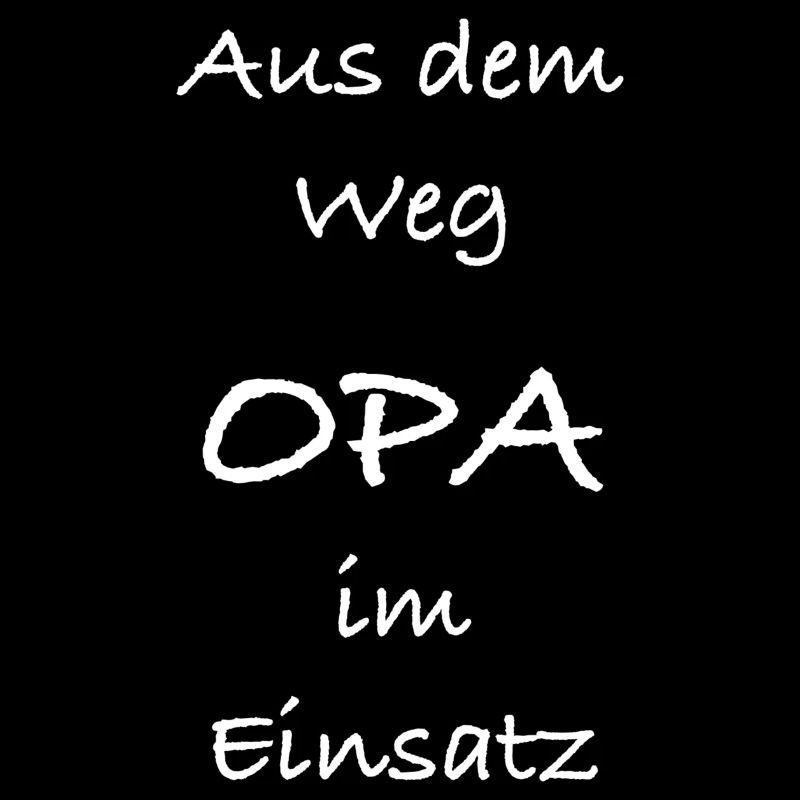 Aus dem Weg Opa im Einsatz